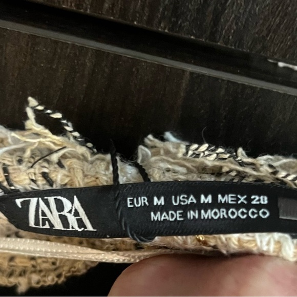 NWT Zara Plaid Tunic TWEED Dress With Pockets - Picture 5 of 6